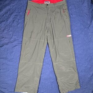 EUC Y2K Performance Sonoma Jean Co. Mens 11 POCKETS‎ Hiking Pants 38x31 Gray